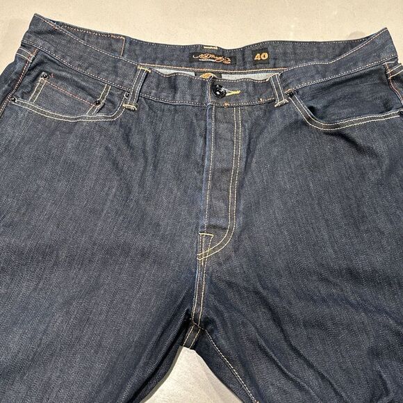 ED HARDY by Christian Audigier Men Jean 40x32  Y2K 09 Button Fly  Straight Fit - Picture 11 of 13